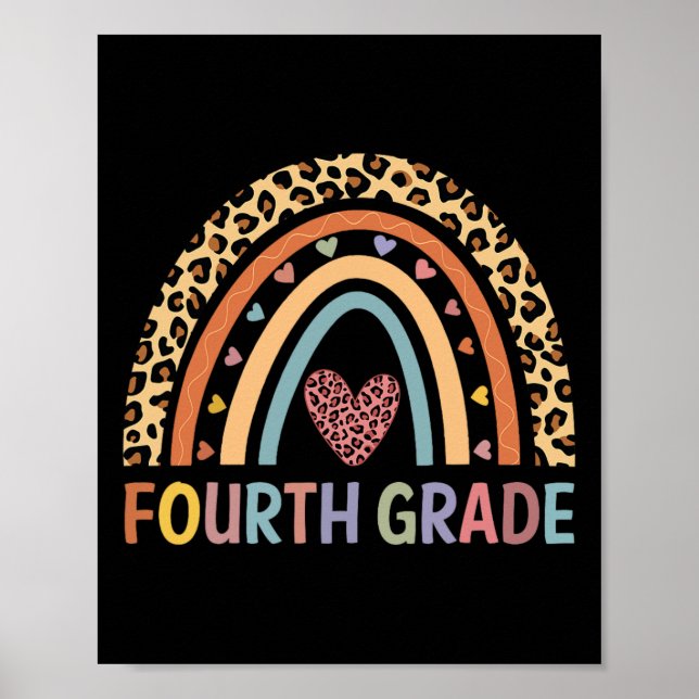 Póster 4.º equipo de profesores de arco iris de cuarto gr (Frente)