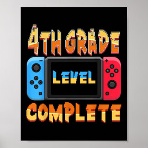 Póster 4.º Grado Completado El Último Día De Graduación E