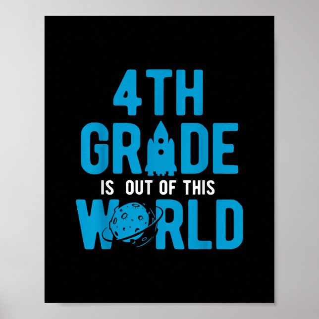 Póster 4.º Grado De Este Espacio Científico Mundial (Frente)