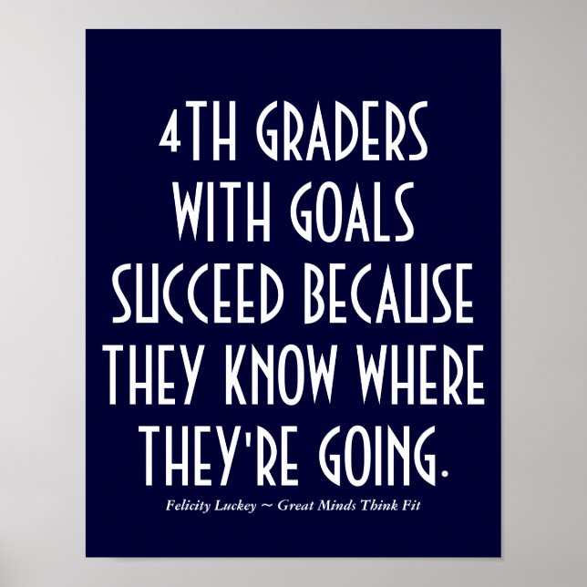 Póster 4.º Poster de Graders with Goals (Frente)