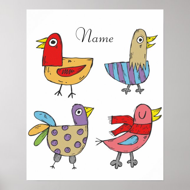 Póster 4 Aves divertidas Thunder_Cove (Frente)
