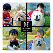 4 Collage personalizado fotográfico con monograma