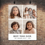 Póster 4 Collages de fotos Minimalistas - El mejor año de<br><div class="desc">Usa tus fotos o fotos favoritas para hacer un toque divertido para compartir con tus amigos. Un diseño minimalista con sólo instantáneas y un bloque de texto.</div>