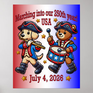Póster 4 de julio 2014: 250 Aniversario Semiquincentenari