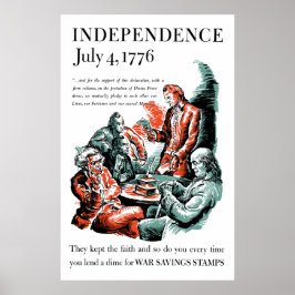 Póster 4 de julio de 1776