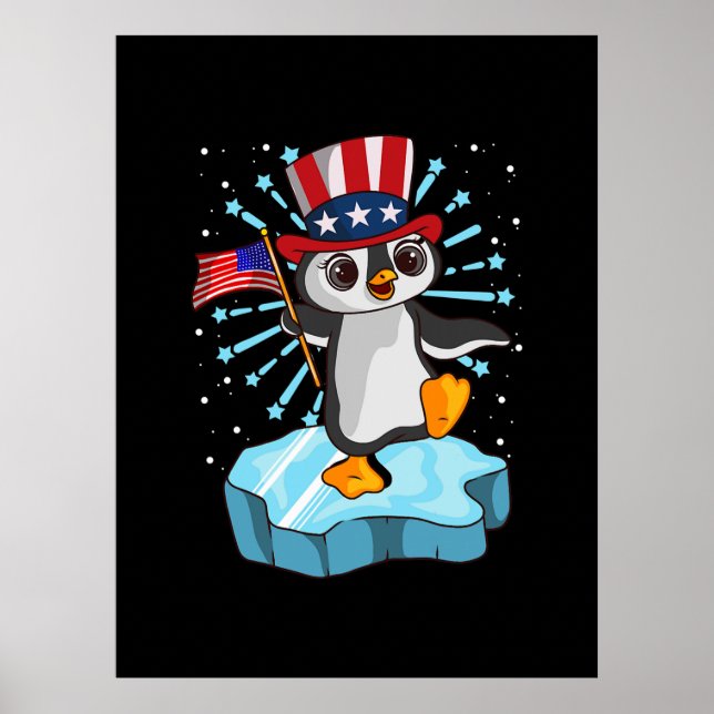 Póster 4 De Julio De 2021 Pingüino (Frente)