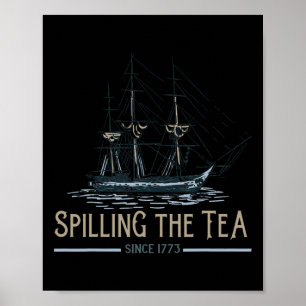 Póster 4 De Julio Derramando El Té Desde 1773 Cuarto De