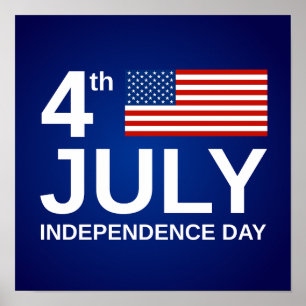 Póster 4 de julio/Día de la Independencia