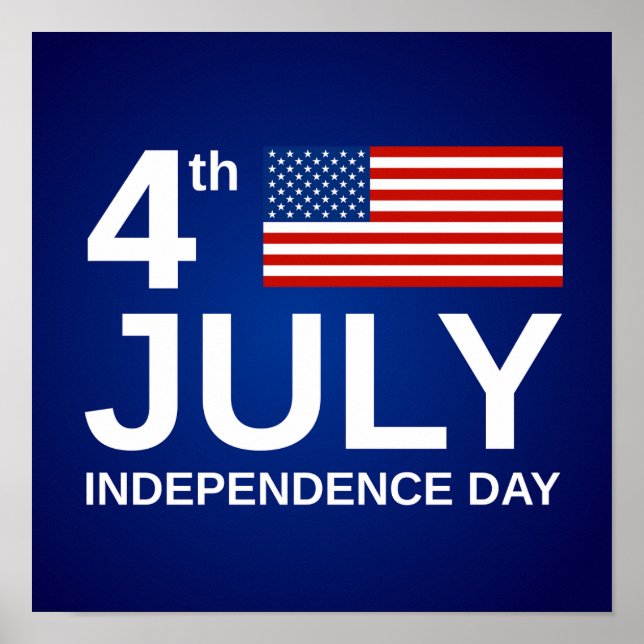 Póster 4 de julio/Día de la Independencia (Frente)