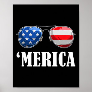 Póster 4 de julio Día de la Independencia de Estados Unid