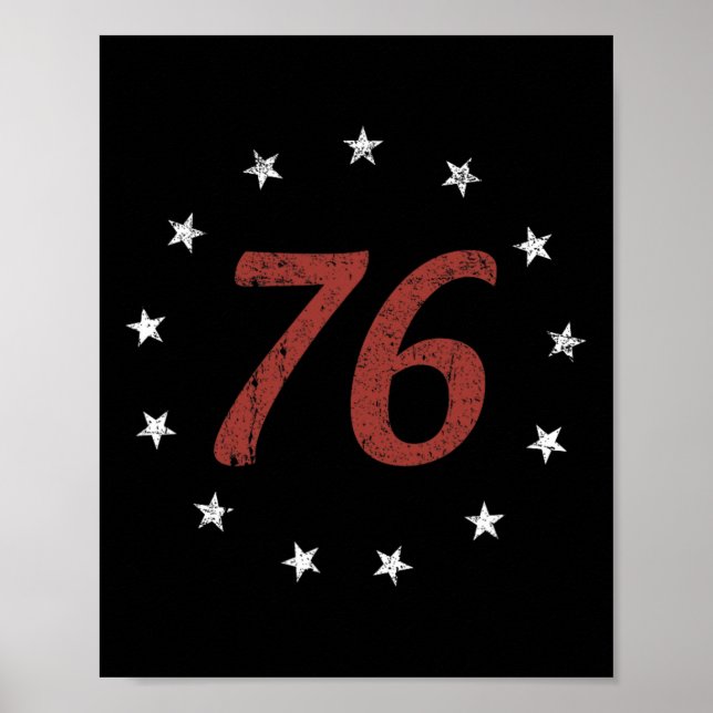 Póster 4 De Julio Día De La Independencia El Espíritu 76 (Frente)
