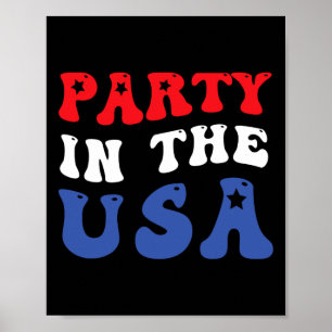 Póster 4 De Julio Día De La Independencia Fiesta En Eeuu