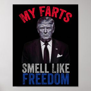 Póster 4 de julio Divertido Trump Patriótico, me gustan m