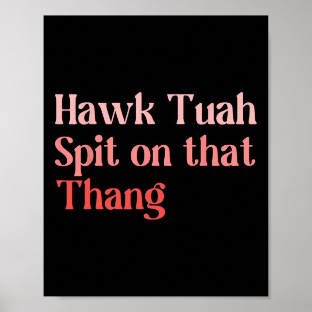 Póster 4 De Julio, El Patriótico Estadounidense Hawk Tuah (Frente)