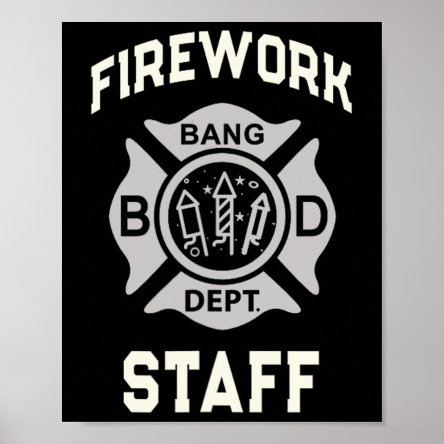 Póster 4 De Julio El Personal De Bomberos Boom Squad Dire (Frente)