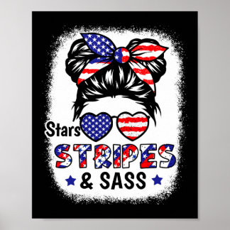 Póster 4 De Julio Estrella Stripes S Hijos Patrióticos Ba