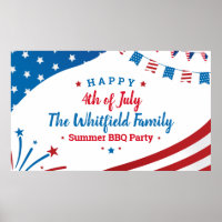 4 de julio Fiesta anual de barbacoa de verano fami