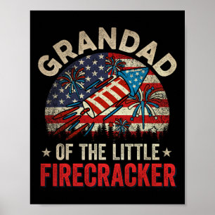 Póster 4 De Julio Granda De Cumpleaños De La Pequeña Fire