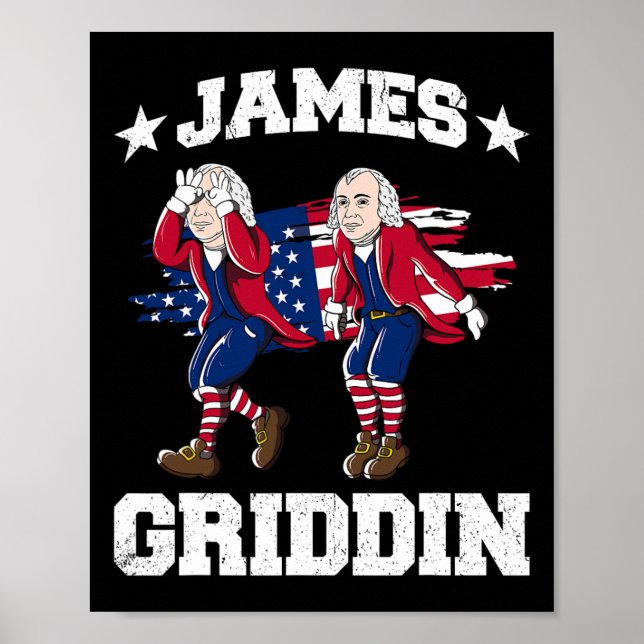 Póster 4 De Julio James Madison Griddy James Griddin 1 (Frente)