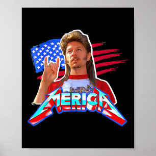 Póster 4 De Julio Merica Graciosa Con Nombre De Vintage J