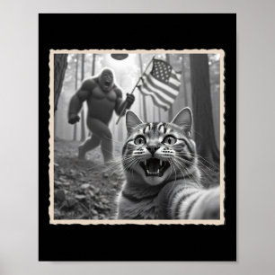 Póster 4 De Julio Pie Grande Y Sasquatch