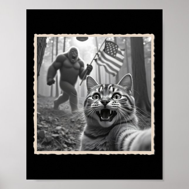 Póster 4 De Julio Pie Grande Y Sasquatch (Frente)