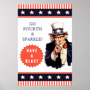 Póster 4 de julio Poster Fiesta