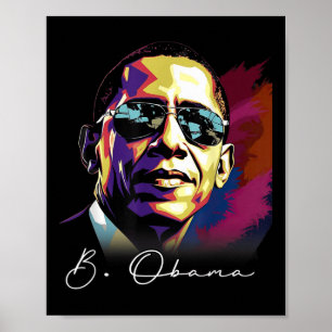 Póster 4 De Julio Retrato Del Presidente Barack Obama