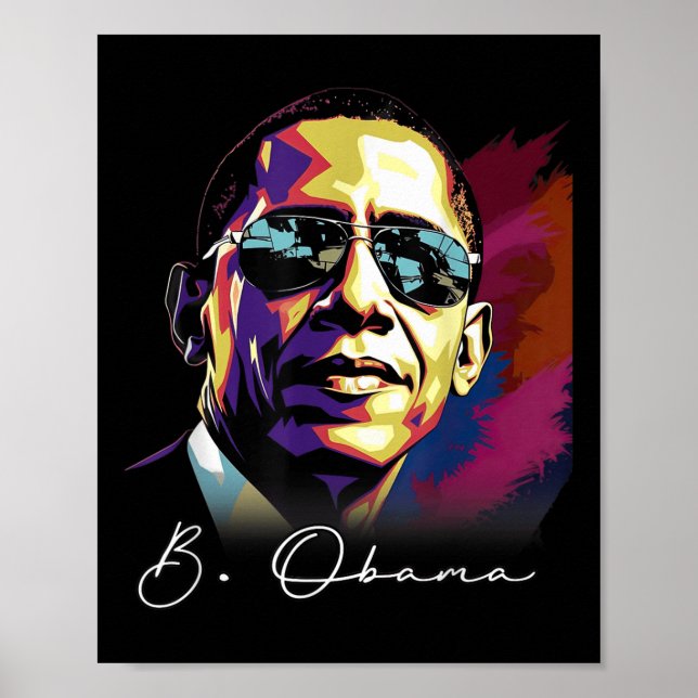 Póster 4 De Julio Retrato Del Presidente Barack Obama (Frente)