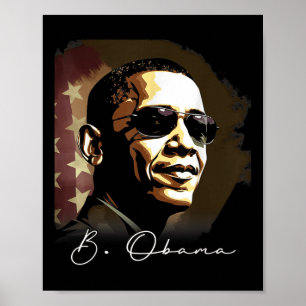 Póster 4 De Julio Retrato Del Presidente Barack Obama