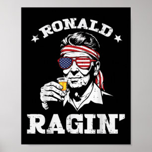 Póster 4 De Julio Ronald Ragin Gracioso 4 De Julio Fiesta