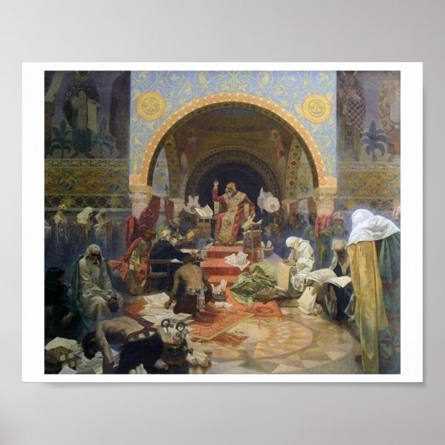 Póster #4 El zar búlgaro Simeon, Mucha (Frente)