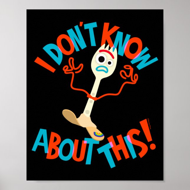Póster 4 Forky No Sé Nada De Esto  (Frente)