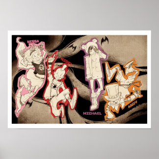 Póster 4 Little Monsters - Group