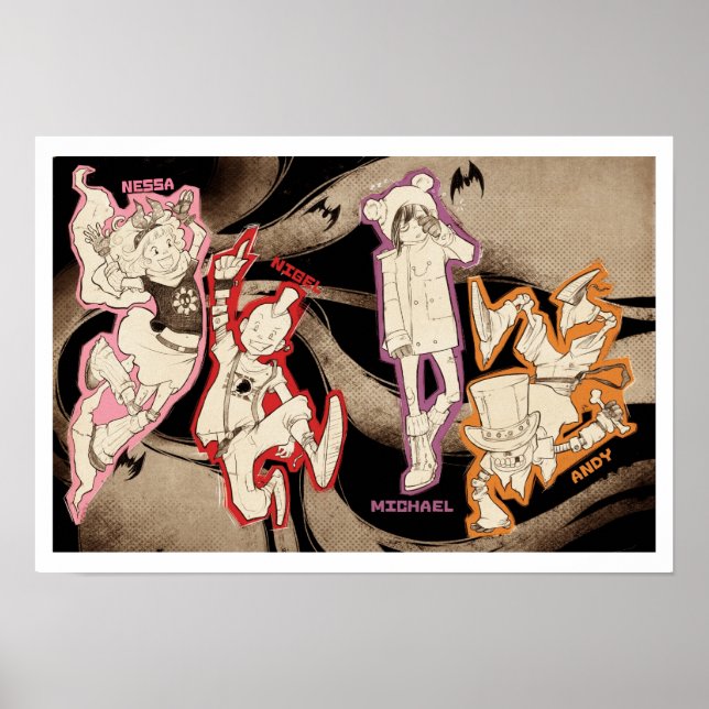 Póster 4 Little Monsters - Group (Frente)