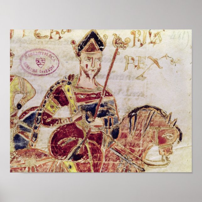 Póster 4 Lothair I en su caballo (Frente)