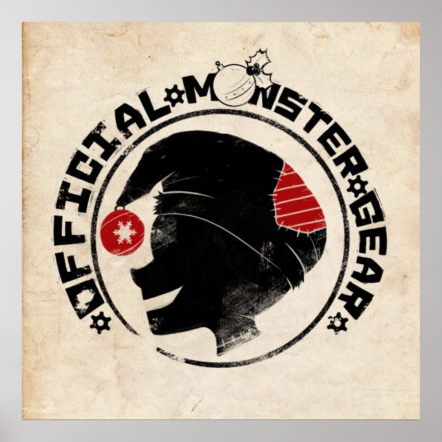 Póster 4 monstruos pequeños - Logo de Nigel Holiday (Frente)