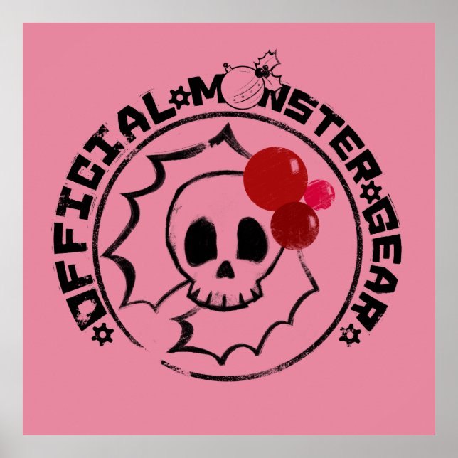 Póster 4 Pequeños monstruos - Logo de Nessa Holiday (Frente)