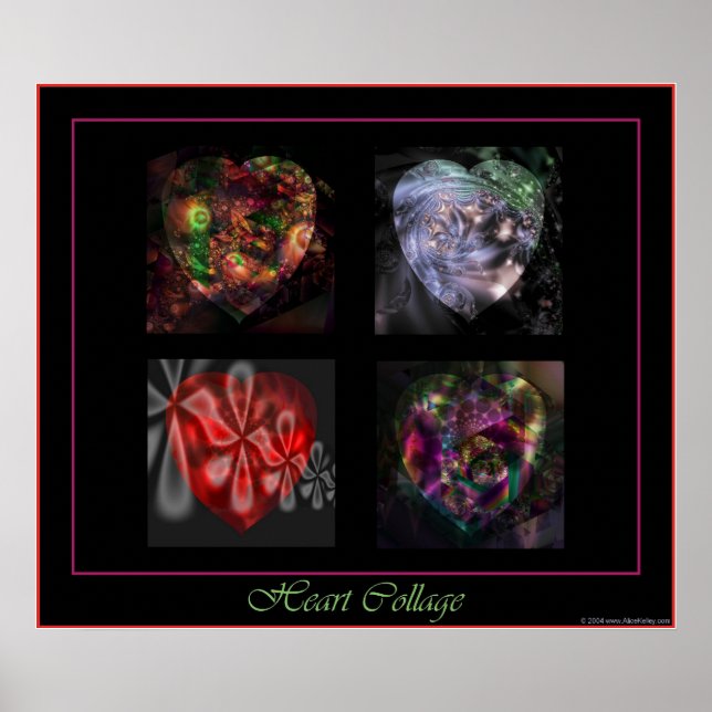 Póster 4 poster cardiaco (Frente)