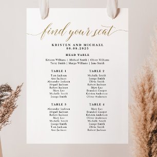 Póster 4 Tablas Encuentre Su Asiento