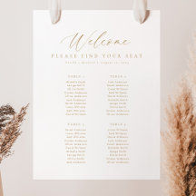 4 tablas Tabla de asientos de bienvenida