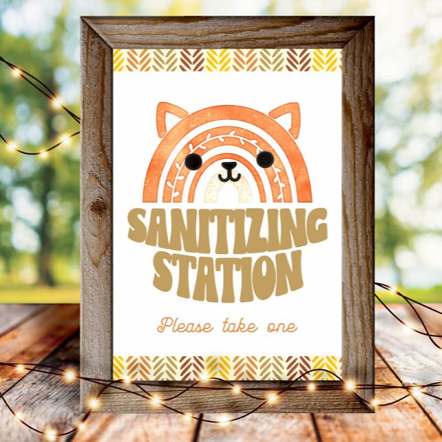 Póster 4 x 6 Sanitizer Station Boho Woodland Fox Birday (Subido por el creador)