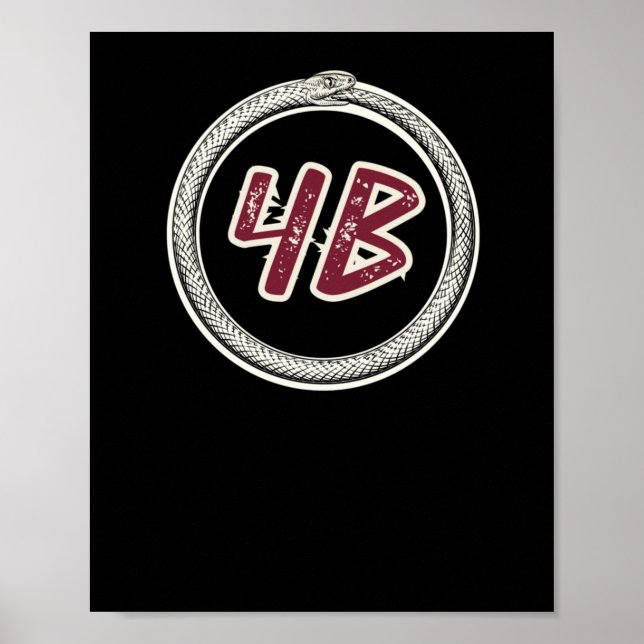 Póster 4b Movimiento Serpiente Ouroboros #4b Pegatina (Frente)