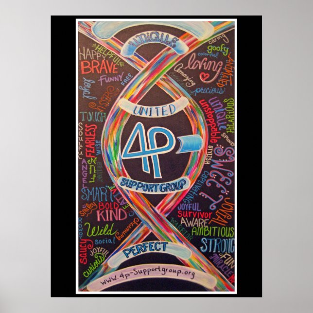 Póster 4p- Poster de Word Collage (Frente)