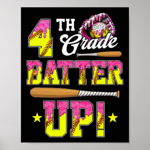 Póster 4to Grado Butter Up Softll Helado Goteo Ck A Sc