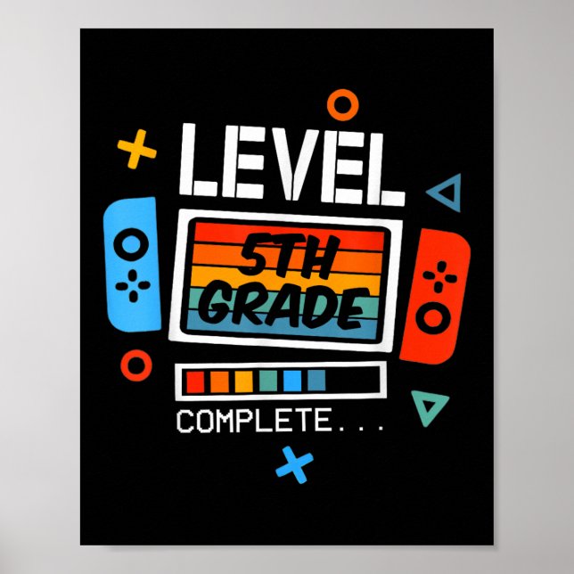 Póster 5º Grado Completado El Último Día Del Video Escola (Frente)
