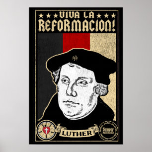 Póster 500° Aniversario de la reforma Luther Poster