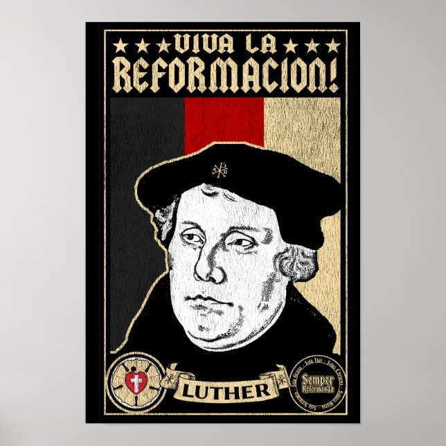 Póster 500° Aniversario de la reforma Luther Poster (Frente)