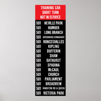 Póster 501 Rollsign de REINA (CLRV/ALRV)