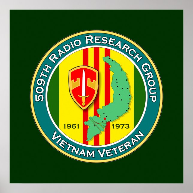 Póster 509º RRG - ASA Vietnam (Frente)
